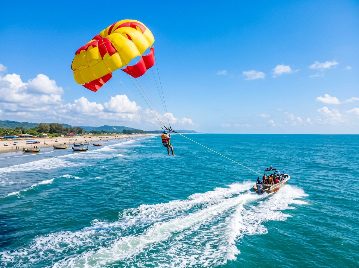 Parasailing at Cox's Bazar